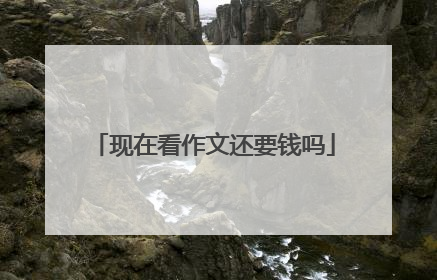 现在看作文还要钱吗