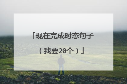 现在完成时态句子（我要20个）