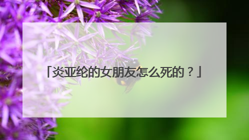 炎亚纶的女朋友怎么死的？
