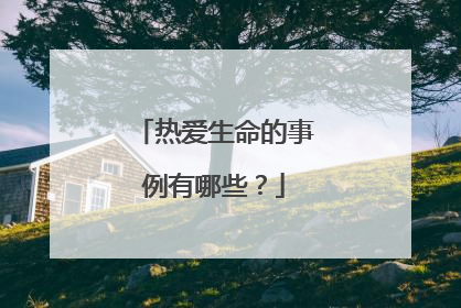 热爱生命的事例有哪些？