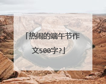 热闹的端午节作文500字?