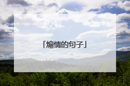 煽情的句子