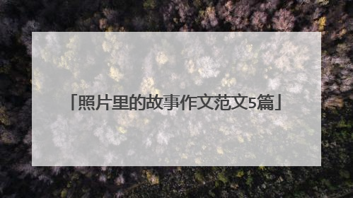 照片里的故事作文范文5篇