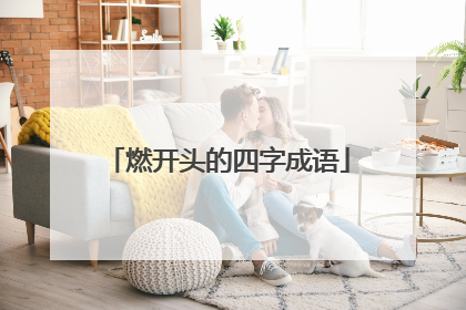 燃开头的四字成语