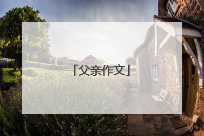 父亲作文
