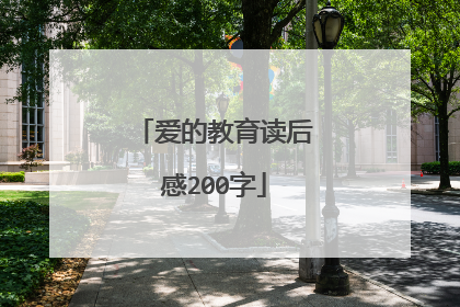 爱的教育读后感200字