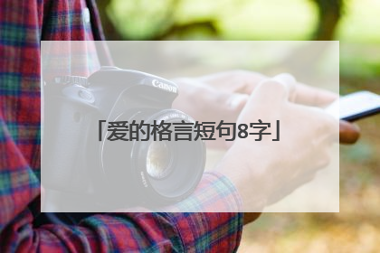 爱的格言短句8字