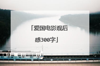爱国电影观后感300字