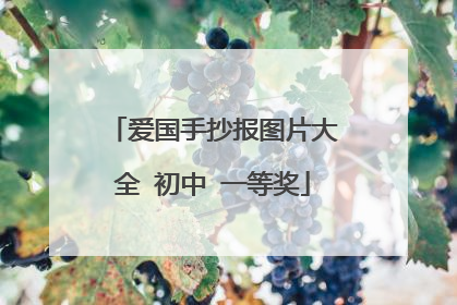 爱国手抄报图片大全 初中 一等奖