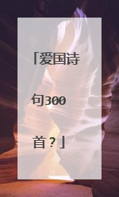 爱国诗句300首?