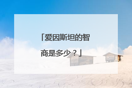 爱因斯坦的智商是多少?