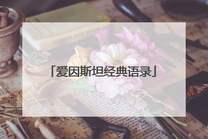 爱因斯坦经典语录