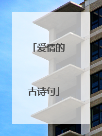 爱情的古诗句