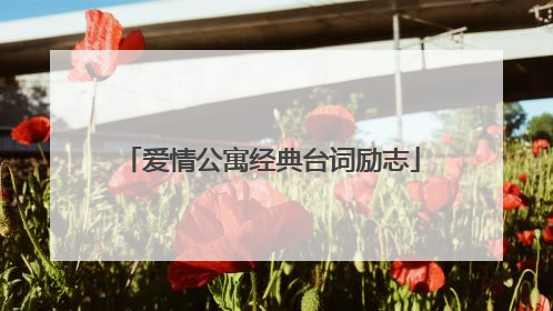 爱情公寓经典台词励志