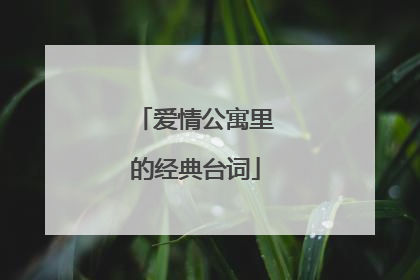 爱情公寓里的经典台词