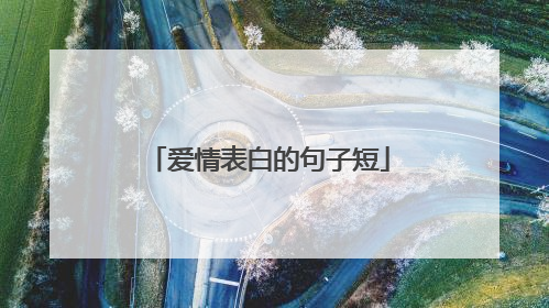 爱情表白的句子短