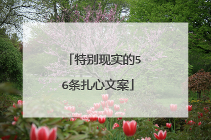 特别现实的56条扎心文案