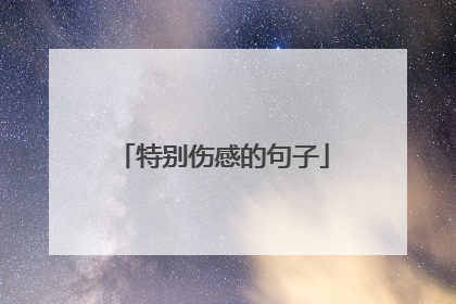 特别伤感的句子