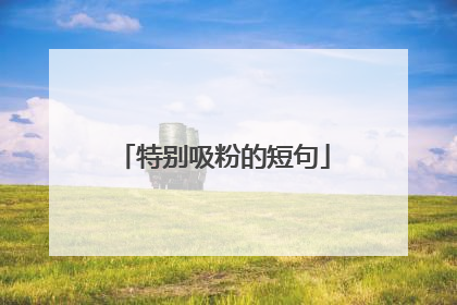 特别吸粉的短句