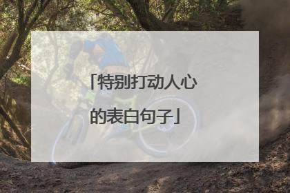 特别打动人心的表白句子