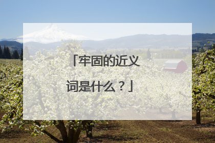 牢固的近义词是什么？