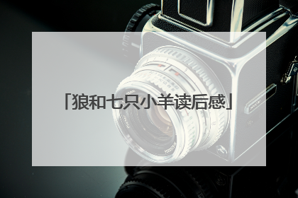 狼和七只小羊读后感