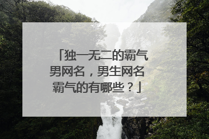 独一无二的霸气男网名,男生网名霸气的有哪些?