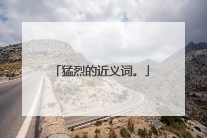 猛烈的近义词。