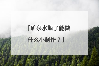 矿泉水瓶子能做什么小制作?