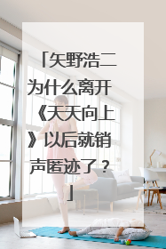 矢野浩二为什么离开《天天向上》以后就销声匿迹了?