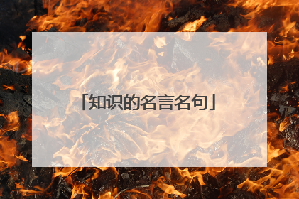 知识的名言名句