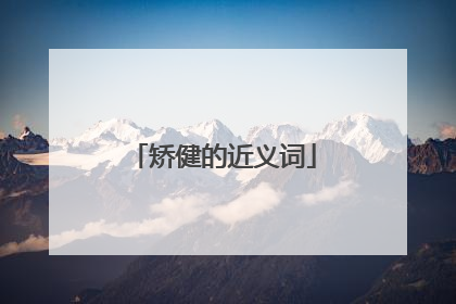 矫健的近义词
