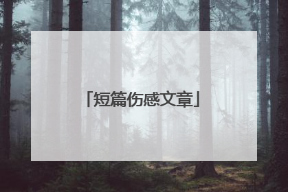 短篇伤感文章