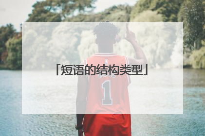 短语的结构类型