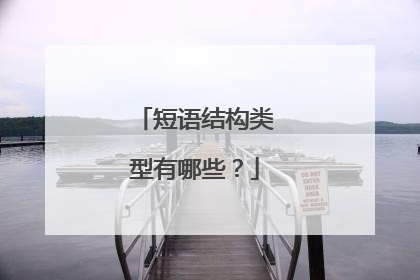 短语结构类型有哪些?