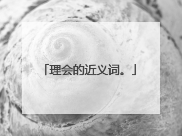 理会的近义词。