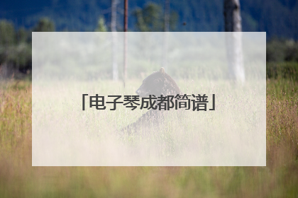 电子琴成都简谱