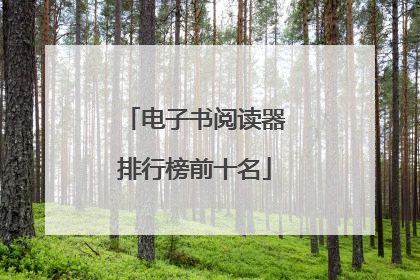 电子书阅读器排行榜前十名
