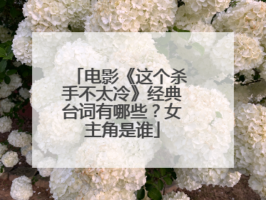 电影《这个杀手不太冷》经典台词有哪些？女主角是谁