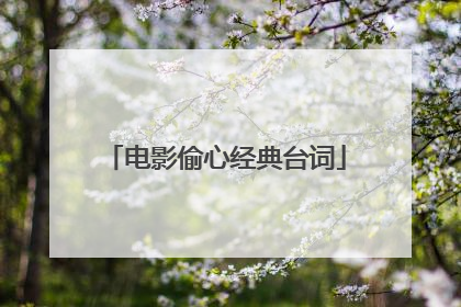 电影偷心经典台词