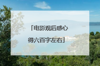 电影观后感心得六百字左右