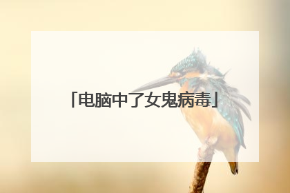 电脑中了女鬼病毒