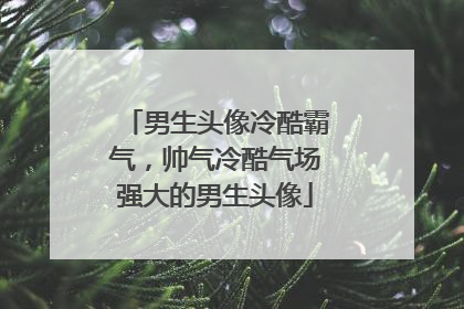 男生头像冷酷霸气,帅气冷酷气场强大的男生头像