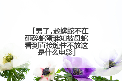 男子,趁蟒蛇不在砸碎蛇蛋谁知被母蛇看到直接缠住不放这是什么电影