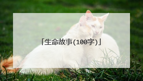 生命故事(100字)