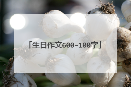 生日作文600-100字