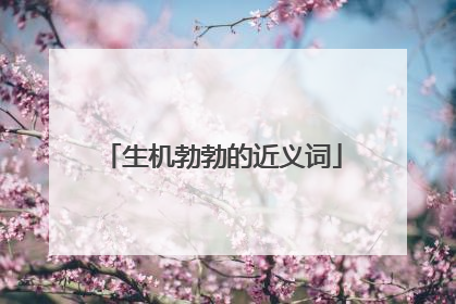 生机勃勃的近义词