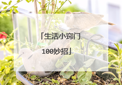 生活小窍门100妙招