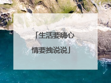 生活要嗨心情要拽说说