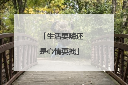 生活要嗨还是心情要拽